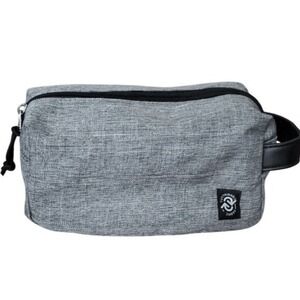 Dopp Kit NWOT Mens Travel Toiletry Bag Organizer In Heathered Gray With Strap